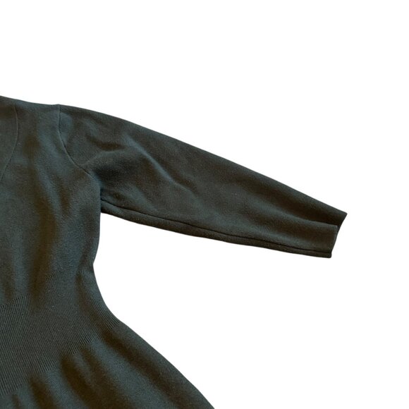 Modern Citizen Green Sweater Dress Off-Shoulder Long Sleeve Stretch Size Medium - Picture 4 of 12